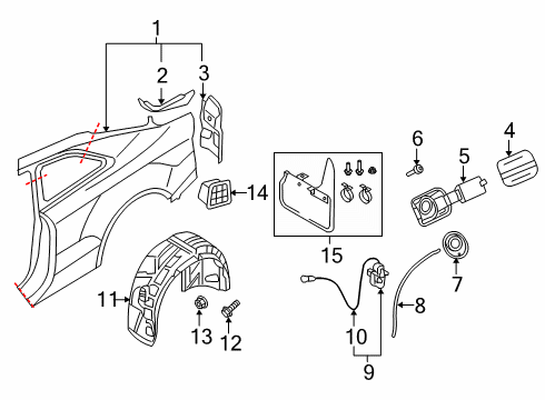 8F0-862-153-C Audi Lock Actuator