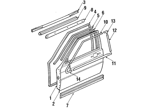 Audi 811-831-106 Outer Panel 811-831-106 Audi Outer Panel