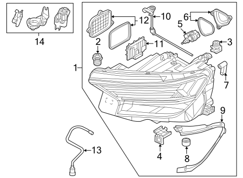 Audi 89A-941-773-A Headlight Audi 89A-941-773-A Headlight
