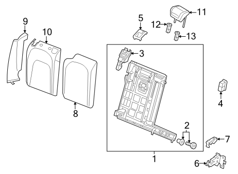 4K8-885-901-PCN Audi Headrest