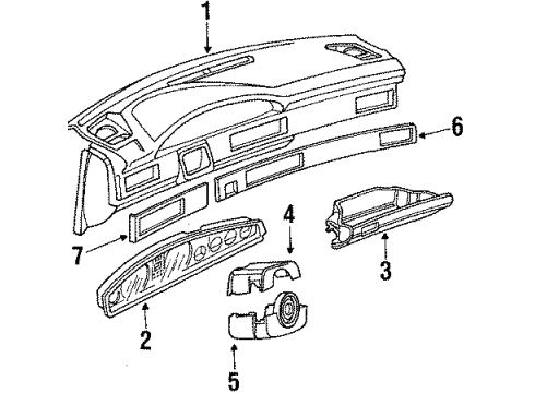 Audi 4A0-957-033-C Speedometer Head Audi 4A0-957-033-C Speedometer Head