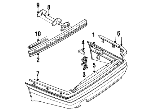 Audi 811-807-311-L Face Bar 811-807-311-L Audi Face Bar