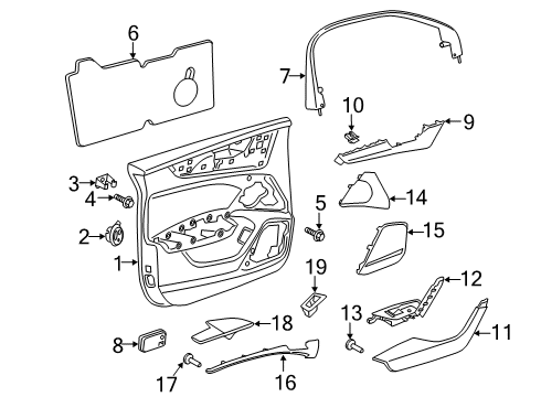 Audi 4K1-867-103-AK-IAR Door Trim Audi 4K1-867-103-AK-IAR Door Trim