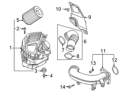 0P2-129-609-S Audi Pipe