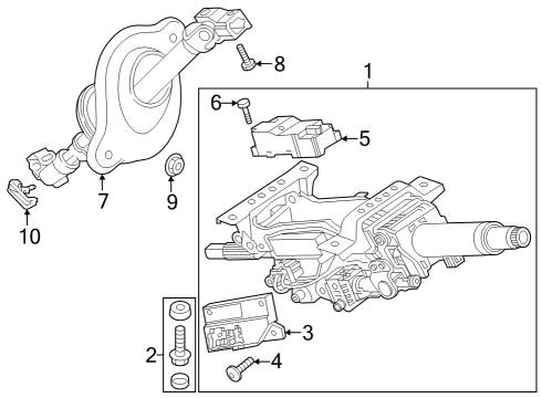 Audi 4KE-419-506-G Steer Column 4KE-419-506-G Audi Steer Column