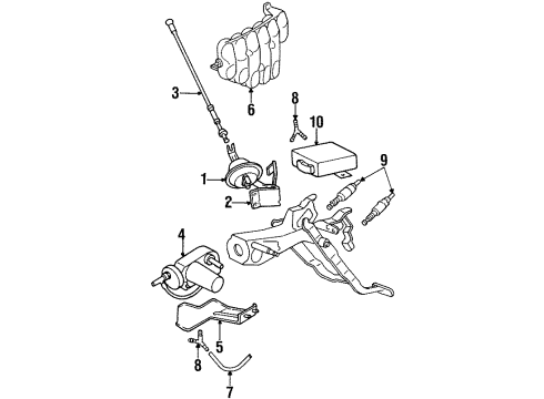 8A0-907-347 Audi Actuator Bracket