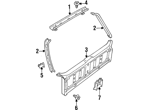 Audi 4A9-867-979-D-EHS Gate Trim Panel