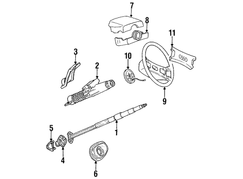 Audi 893-951-593-D-01C Lower Column Cover