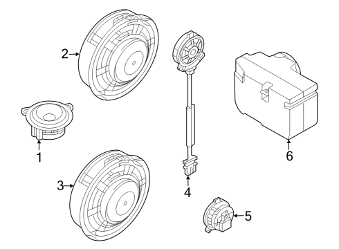 Audi 10A-971-497 Woofer Retainer Audi 10A-971-497 Woofer Retainer