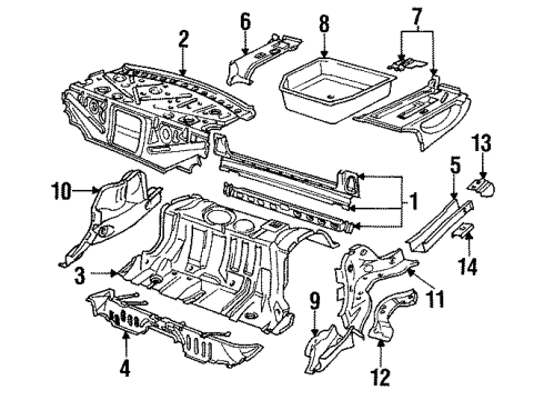 Audi 441-803-095-B Floor Extension Audi 441-803-095-B Floor Extension