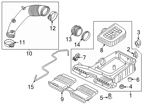 Audi 4M0-129-797-A Intake Duct Clamp Audi 4M0-129-797-A Intake Duct Clamp
