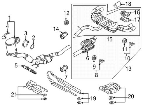 Audi 8Y5-253-181-G MUFFLER Audi 8Y5-253-181-G MUFFLER