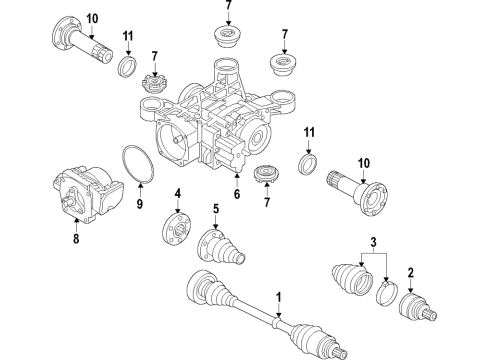 Audi 5N0-498-099-BX Outer CV Joint Audi 5N0-498-099-BX Outer CV Joint