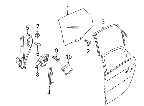 Audi 8R0-898-463 Window Regulator Hardware Kit 8R0-898-463 Audi Window Regulator Hardware Kit