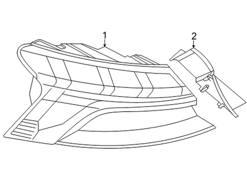 Audi 4J3-945-191 Tail Lamp Assembly Gasket Set Audi 4J3-945-191 Tail Lamp Assembly Gasket Set