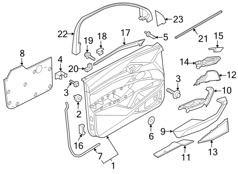 Audi 4KL-867-171-A-LS7 Escutcheon Audi 4KL-867-171-A-LS7 Escutcheon