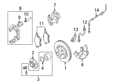 Audi 8D0-698-471 Overhaul Kit 8D0-698-471 Audi Overhaul Kit
