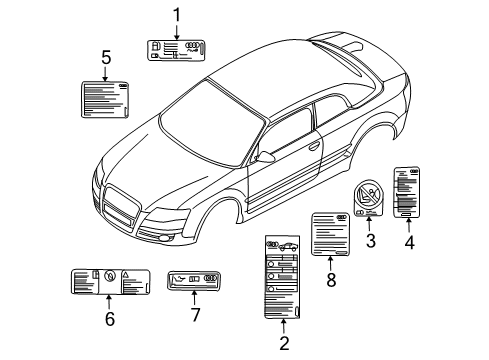Audi 079-010-533-P Emission Label Audi 079-010-533-P Emission Label