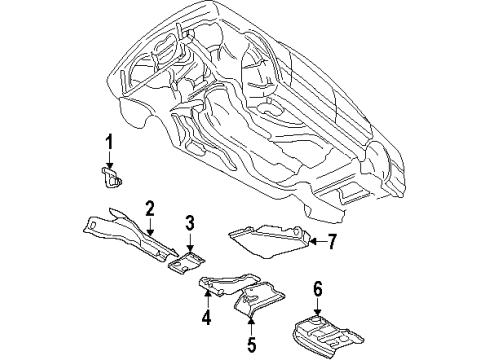 Audi 4A0-804-106-A Shield 4A0-804-106-A Audi Shield