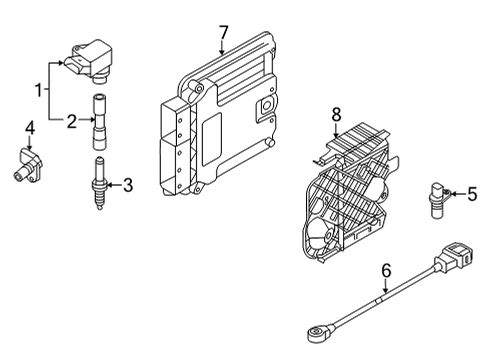 5WA-906-259-D-8Y0 Audi CONTR.UNIT