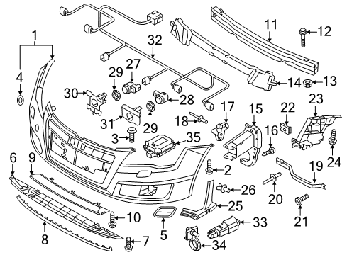 Audi 4G8-955-159 Bracket 4G8-955-159 Audi Bracket