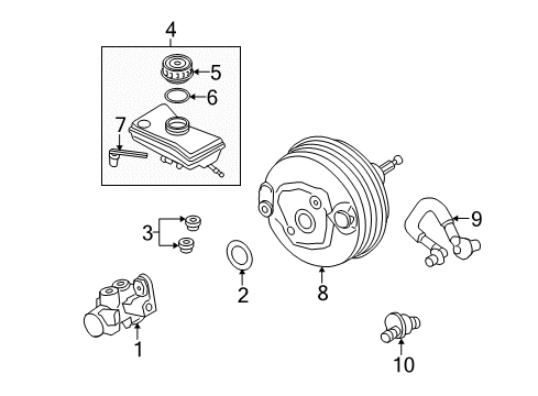 Audi 8E0-612-107-K Brake Booster 8E0-612-107-K Audi Brake Booster