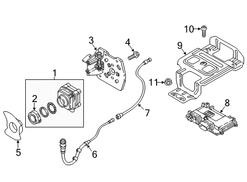 Audi 4G0-853-231-D Front Camera Bracket Audi 4G0-853-231-D Front Camera Bracket