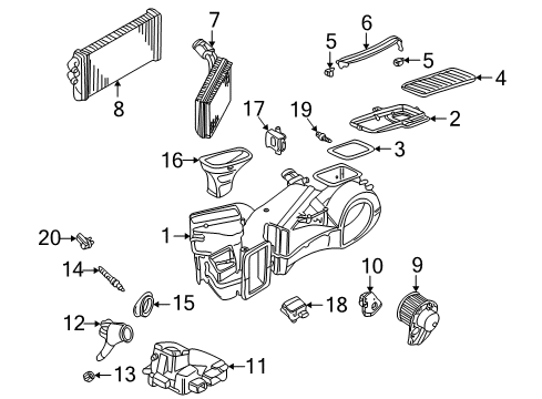 Audi 703-820-049-A Evaporator Core Audi 703-820-049-A Evaporator Core