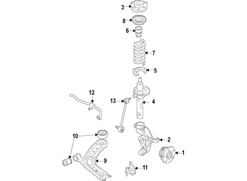 Audi 5QD-407-253-F HOUSING Audi 5QD-407-253-F HOUSING