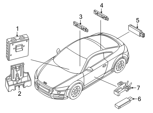 Audi 8S0-959-754-BN-TKE Transmitter