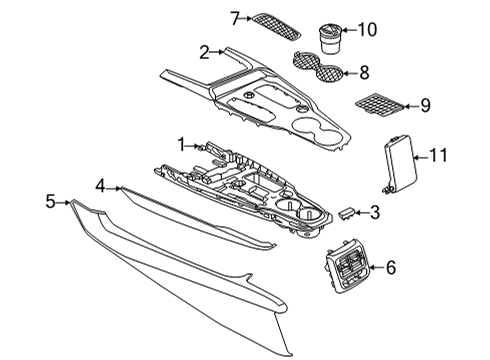 Audi 4J3-864-039-A-RNS TRIM PANEL 4J3-864-039-A-RNS Audi TRIM PANEL