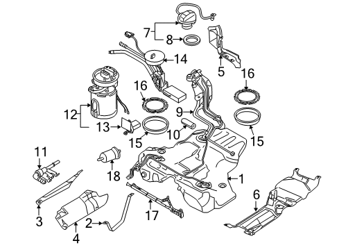 8E1-721-523-D Audi Pedal Travel Sensor