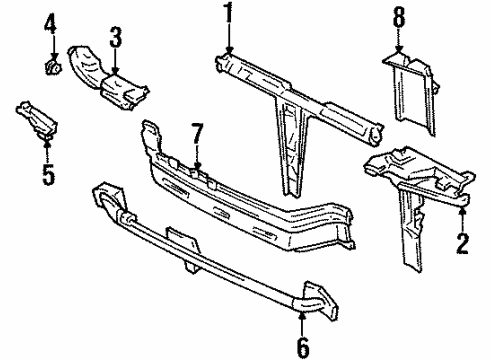 Audi 893-805-965-A Air Guide 893-805-965-A Audi Air Guide