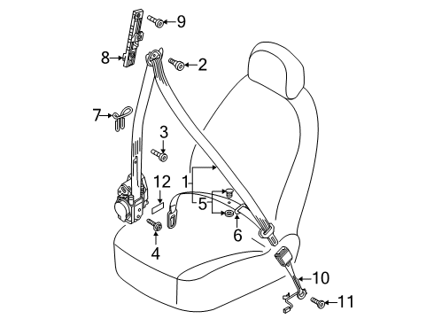 Audi 8W0-857-706-S-JXE Seat Belt Audi 8W0-857-706-S-JXE Seat Belt
