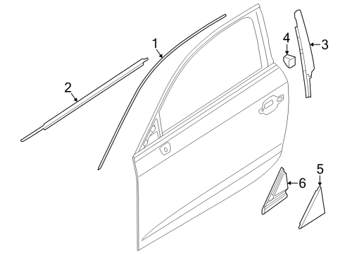 Audi 8Y0-837-901-A-5FQ TRIM 8Y0-837-901-A-5FQ Audi TRIM