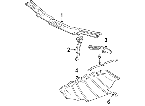 Audi 4A0-805-605-B Side Panel Side Bracket 4A0-805-605-B Audi Side Panel Side Bracket