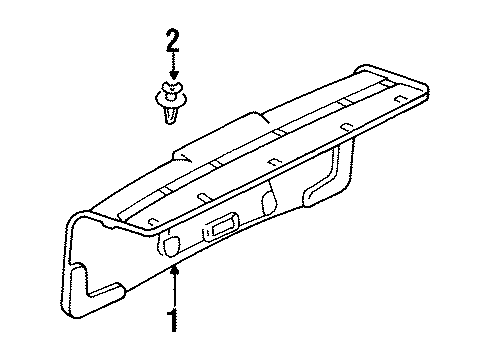 Audi 4A0-867-340 Trunk Lid Trim Grommet 4A0-867-340 Audi Trunk Lid Trim Grommet