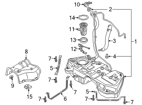Audi 8R0-201-365 Fuel Tank Packing 8R0-201-365 Audi Fuel Tank Packing