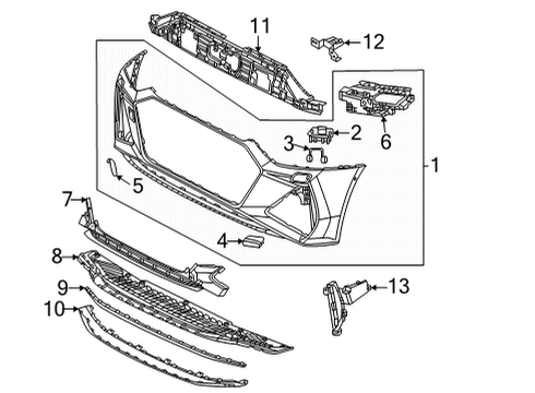 Audi 4K8-807-717-B-1Q2 Spoiler Audi 4K8-807-717-B-1Q2 Spoiler
