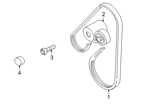 Audi 058-145-271 Power Steering Belt 058-145-271 Audi Power Steering Belt