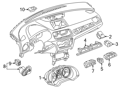 Audi 8U0-959-673-G-5PR Blank Cover Audi 8U0-959-673-G-5PR Blank Cover