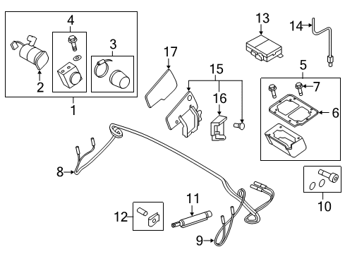 8J7-898-956 Audi Deflector Panel Repair Kit