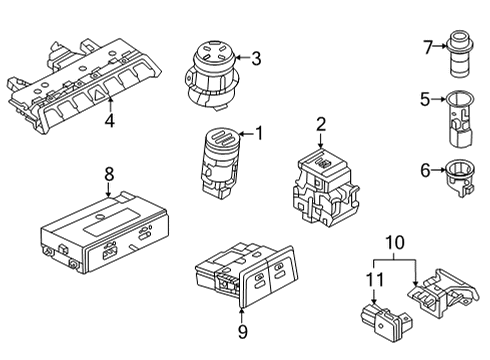 Audi 82A-035-736 Usb Port Audi 82A-035-736 Usb Port