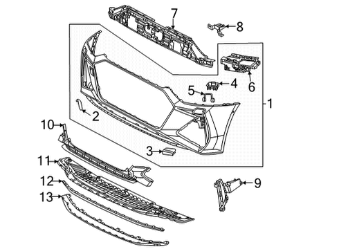 Audi 4K8-807-717-A-MI7 Spoiler Audi 4K8-807-717-A-MI7 Spoiler