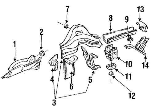 Audi 4A0-803-887 Mount Bracket 4A0-803-887 Audi Mount Bracket