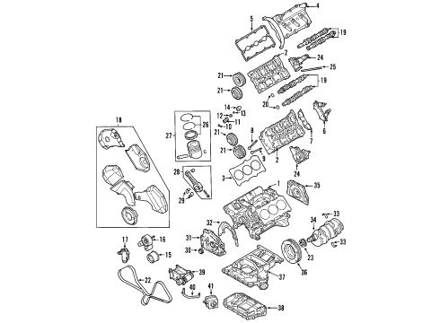 Audi 06C-198-151-B Piston Ring Set Audi 06C-198-151-B Piston Ring Set