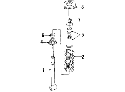 Audi 443-513-031-Q Shock Absorber