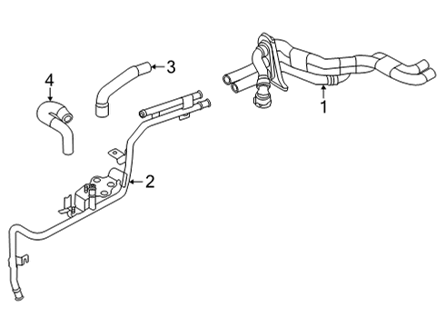 Audi 4K1-819-350-P WATER HOSE Audi 4K1-819-350-P WATER HOSE