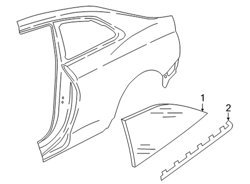 Audi 8W6-845-297-AC-NVB Side Window Audi 8W6-845-297-AC-NVB Side Window