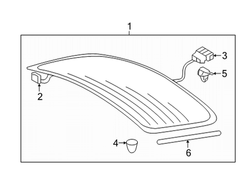 Audi 8W8-845-501-J-NVB REARWINDOW 8W8-845-501-J-NVB Audi REARWINDOW